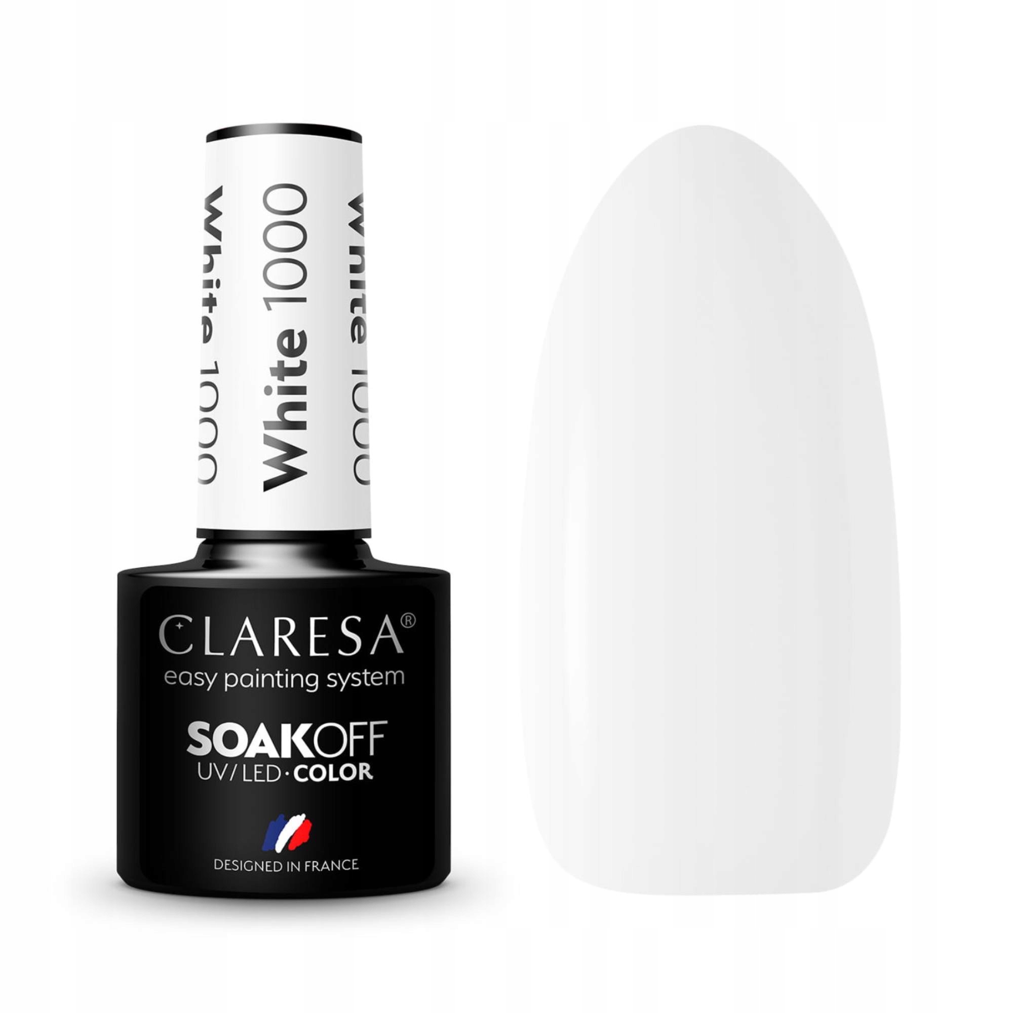 

Claresa Lakier Do Paznokci Hybrid White 1000