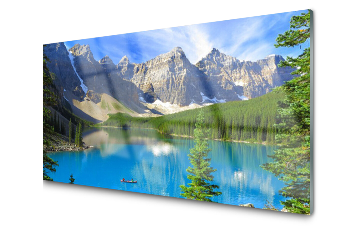 

Panel szklany Płytka Jezioro Góra Las 140x70
