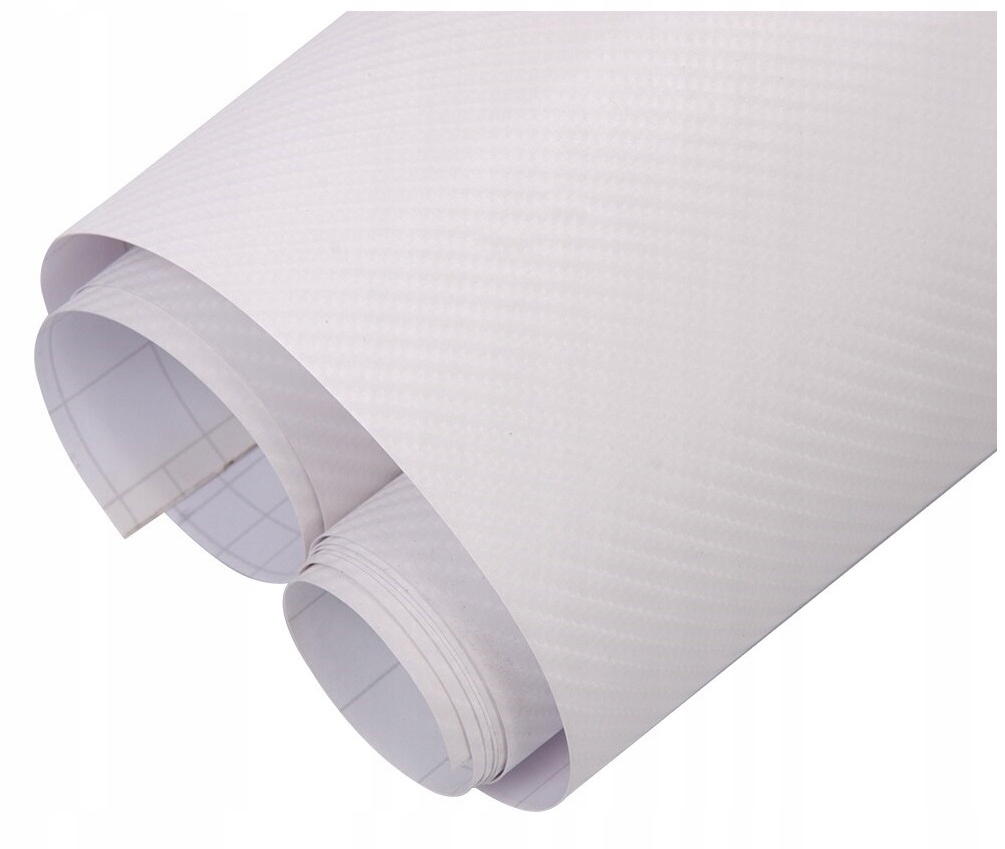 FOLIA CARBON OKLEINA KARBON BIAŁA 127cm SŁUPKI PROGI KOKPIT