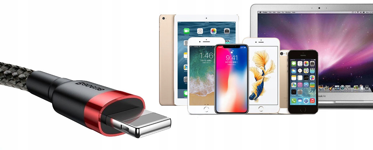 Baseus Cafule Lightning USB 2A iPhone Apple - 3m EAN (GTIN) 6953156296312
