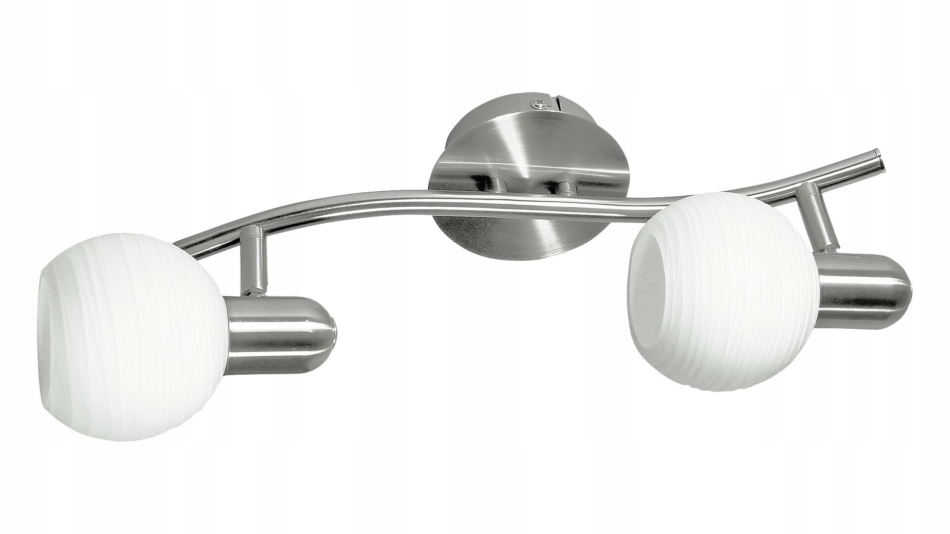 Rabalux Aurel bodové svítidlo 2xE14 saténová chromová, sklo, 6342