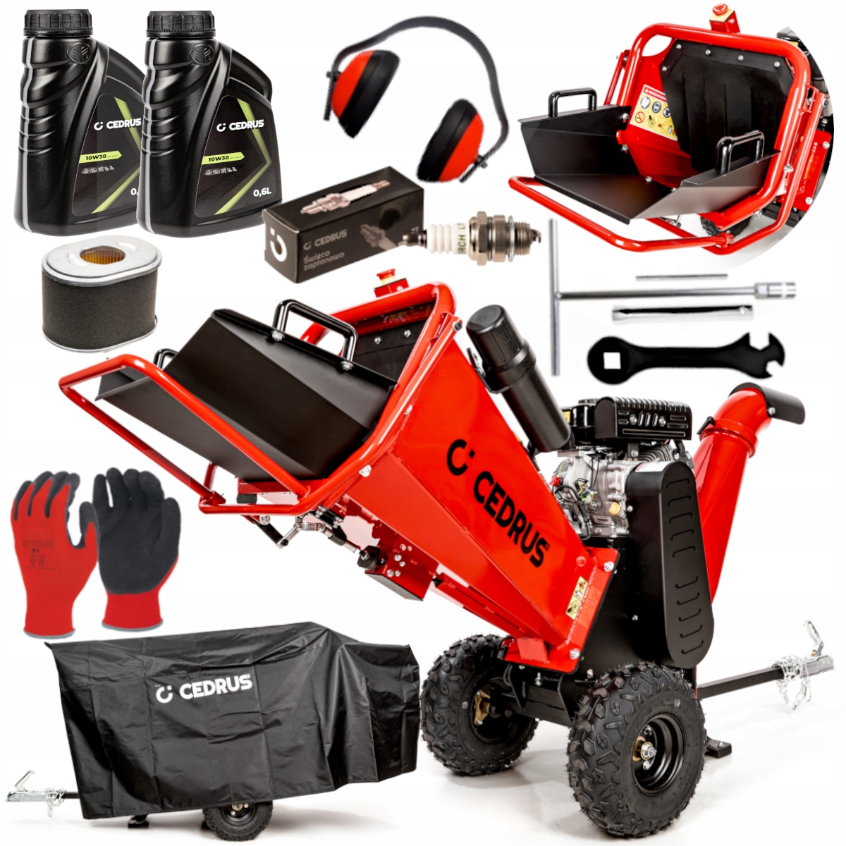Cedrus RB02PRO Rozdrabniacz Spalinowy Profesjonalny Rebak Do Gałęzi 12cm Rb
