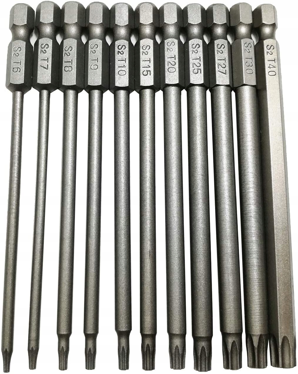 

Bity Długie Torx 11szt 100mm Klucz Zestaw 1/4 Cala