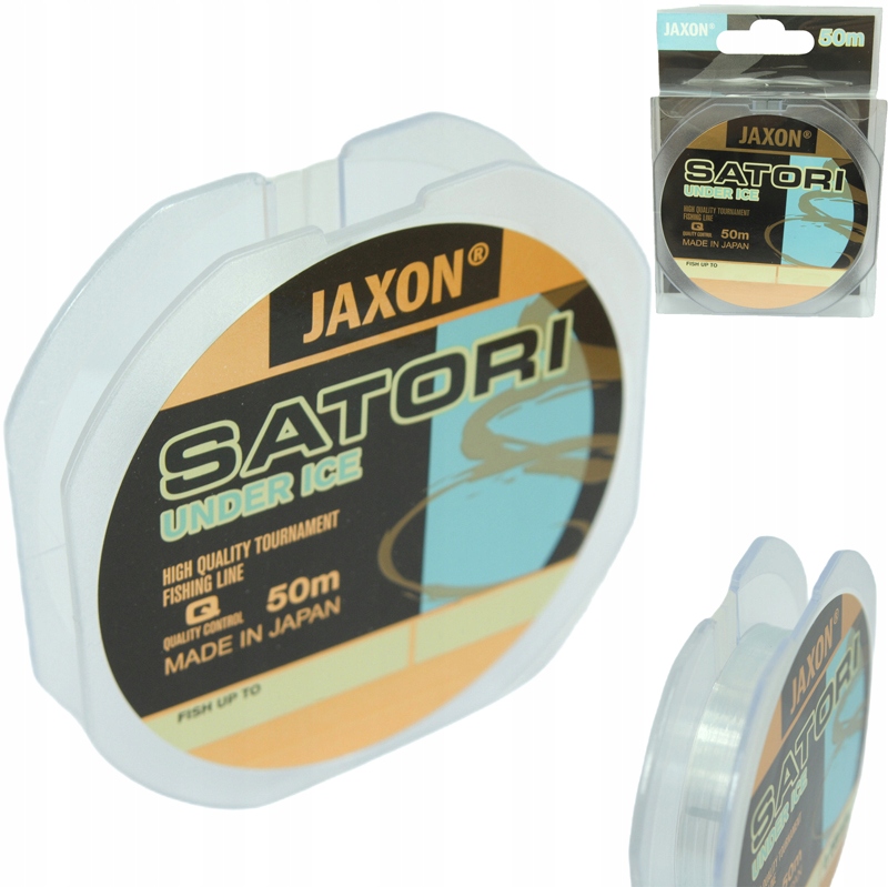 Jaxon japońska żyłka Podlodowa lód Satori Under Ice 50m 0,10mm 2kg