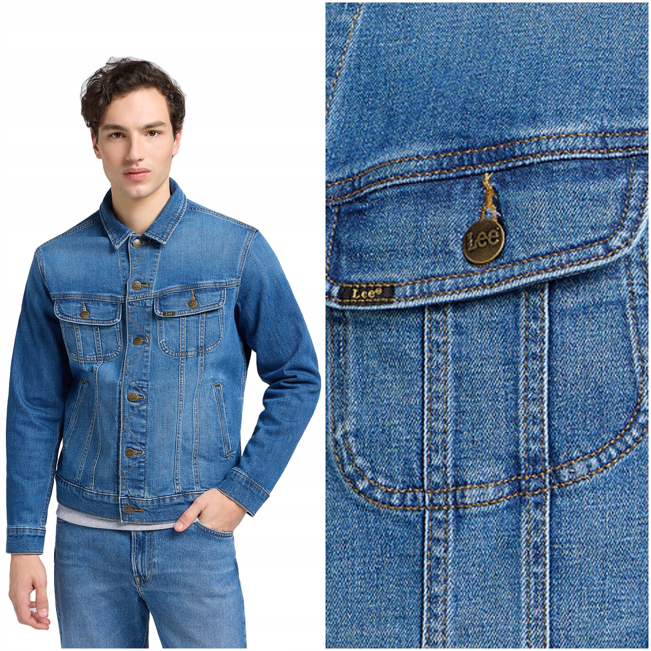 Lee Rider Jacket S Pánská džínová bunda