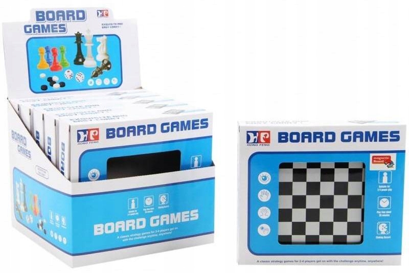 ZESTAW GRA MAGNETYCZNE SZACHY WARCABY ZRĘCZNOŚCIOW Rodzaj Szachy Magnetyczne