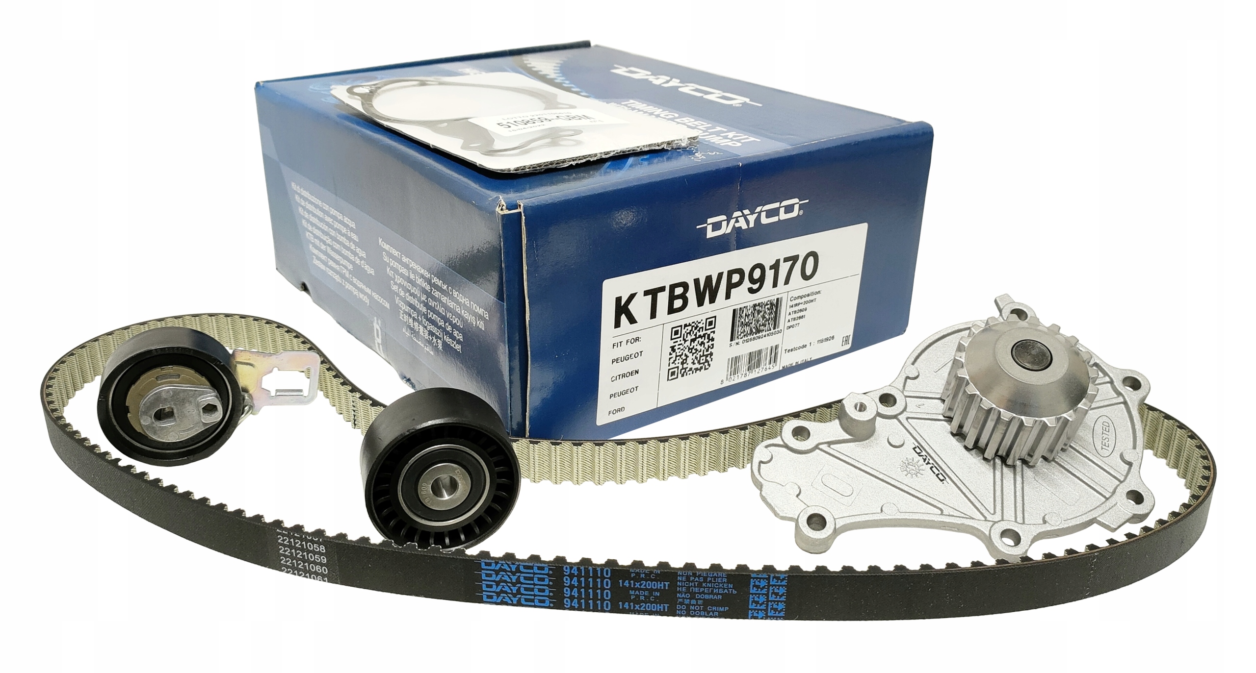 30 - Водяний насос + комплект ременя ГРМ INA 530 0760