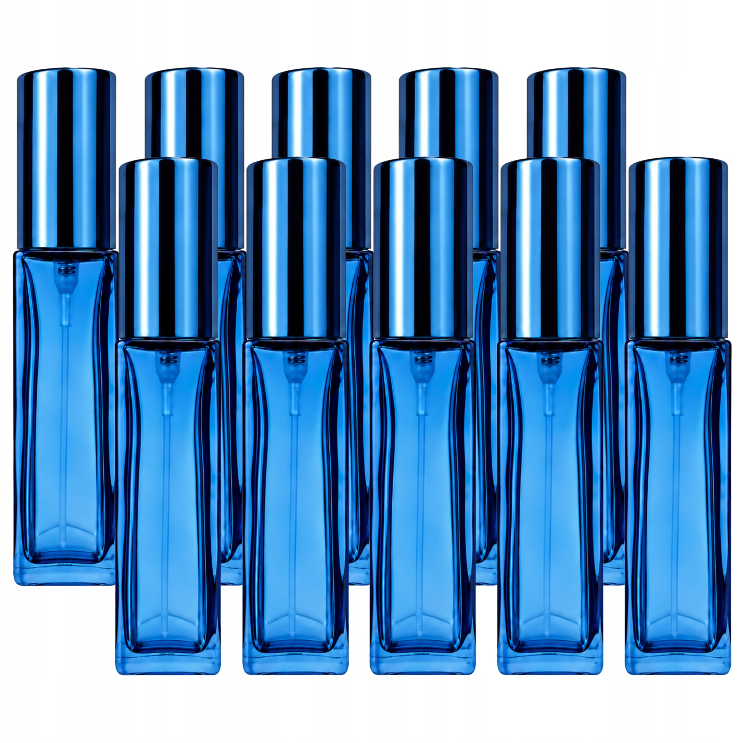 Skleněná láhev na parfém Flakon Šroubovací závit Paul Blue 10x10 ml