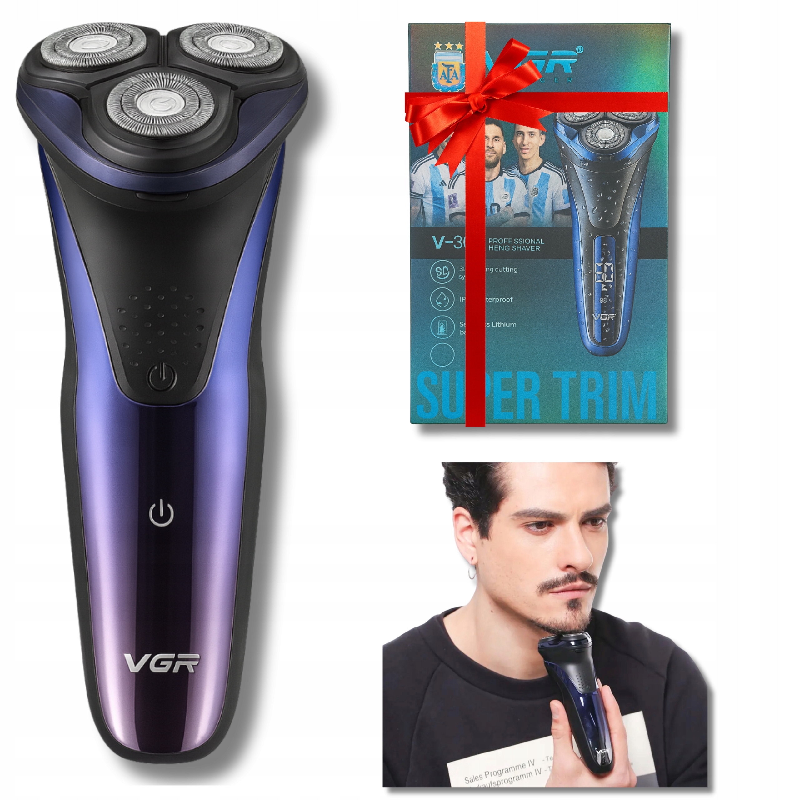 Holicí Strojek pro muže Bezdrátový holicí strojek na vousy jako Dárek