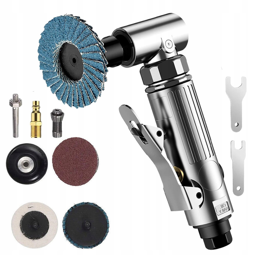 Úhlová Pneumatická Bruska 90° 1/4" S Trnem Pro Automobilové Nářadí