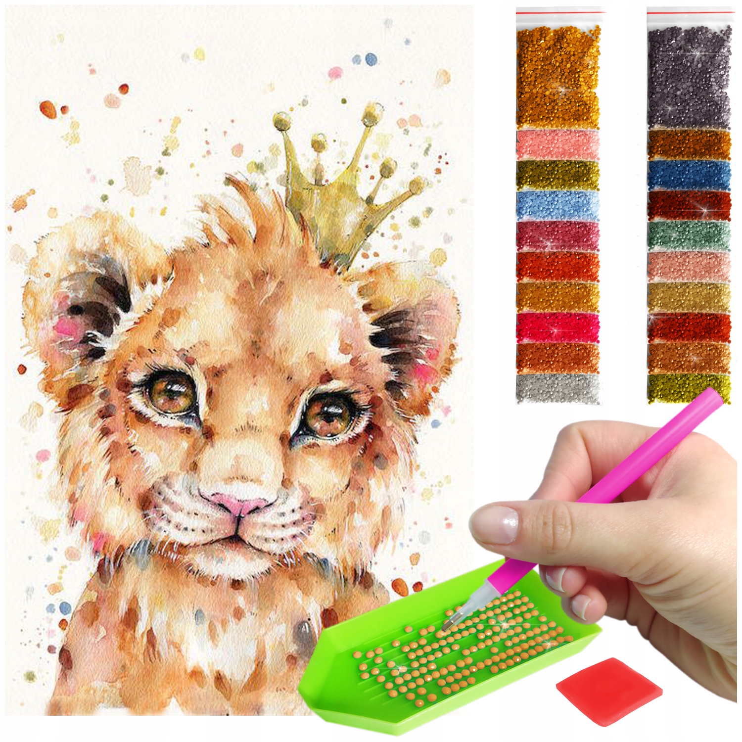 Haft Diamentový Velký 60x40cm Diamond Painting Mozaika Diamentové Příslušenství