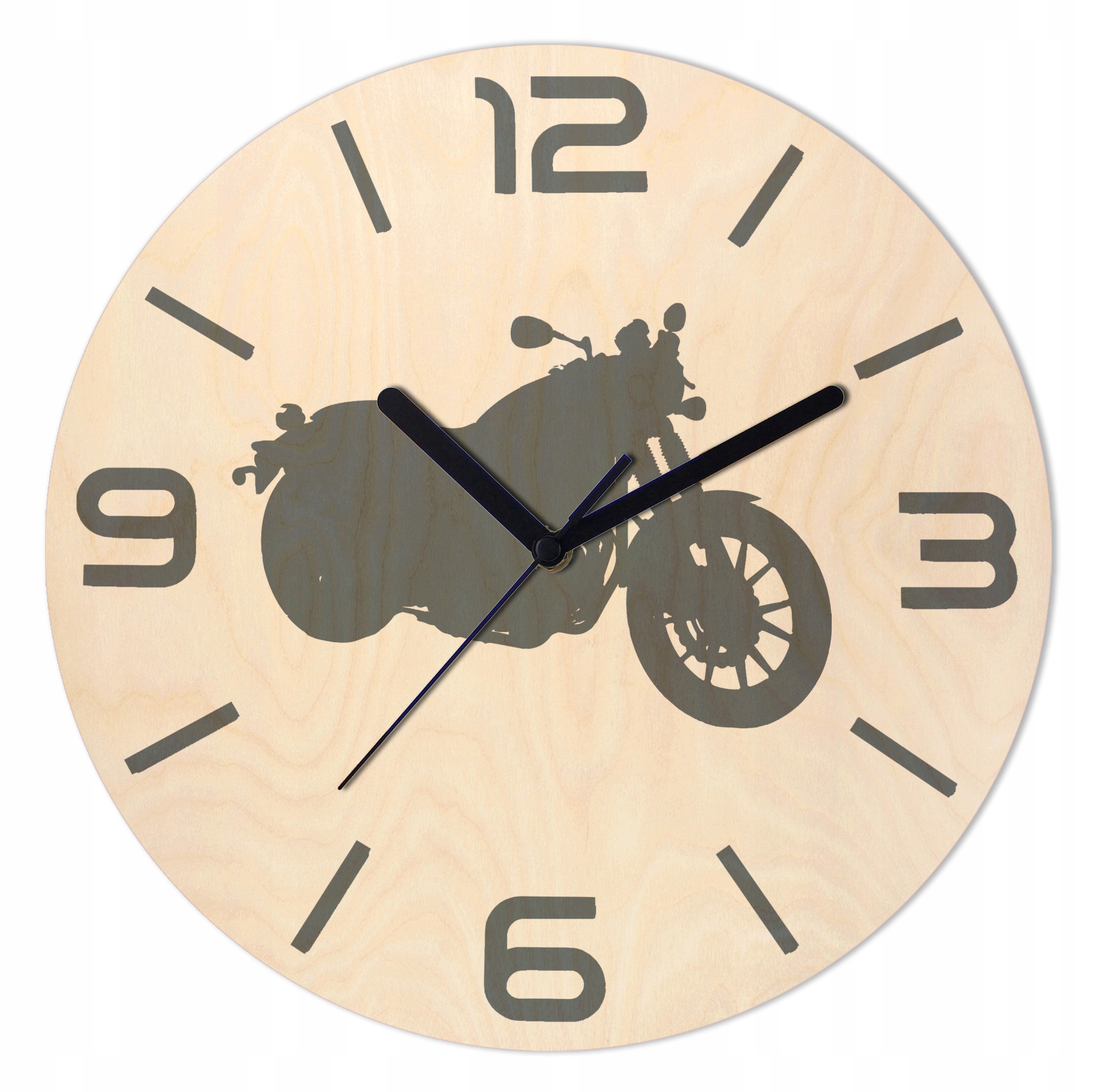 

Zegar Ścienny Motocykl Drewniany 20cm na ścianę