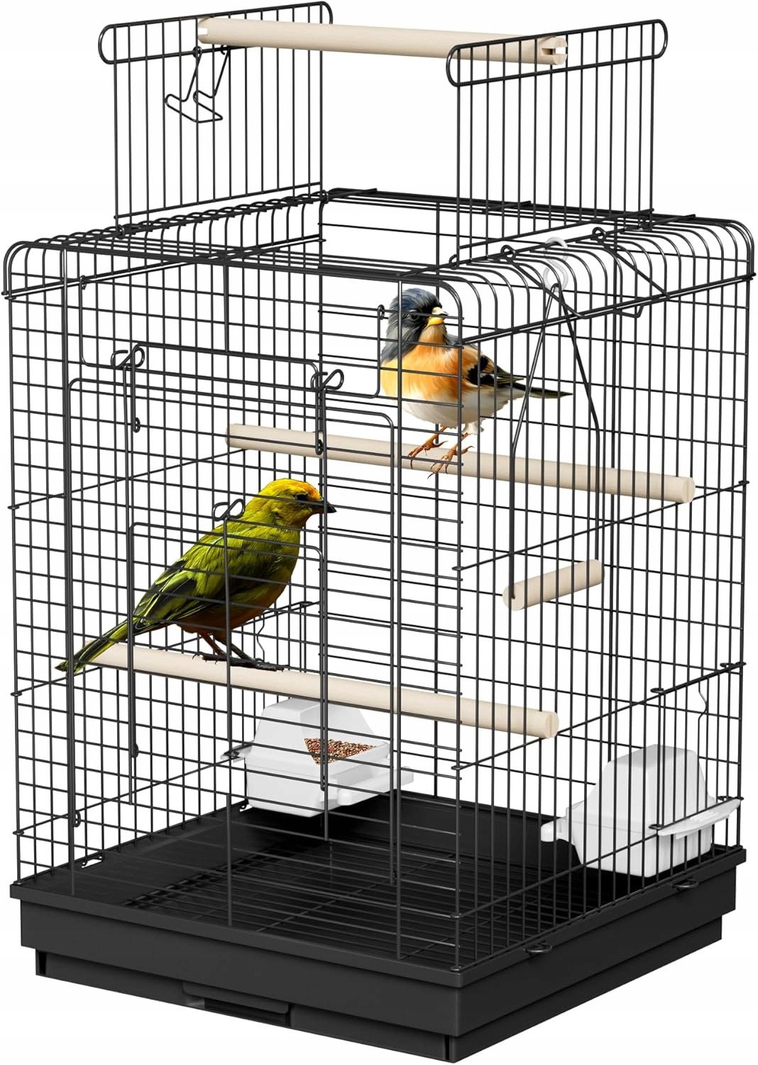 Klatka dla ptaków z otwartym dachem, duży domek dla ptaków , kanarków