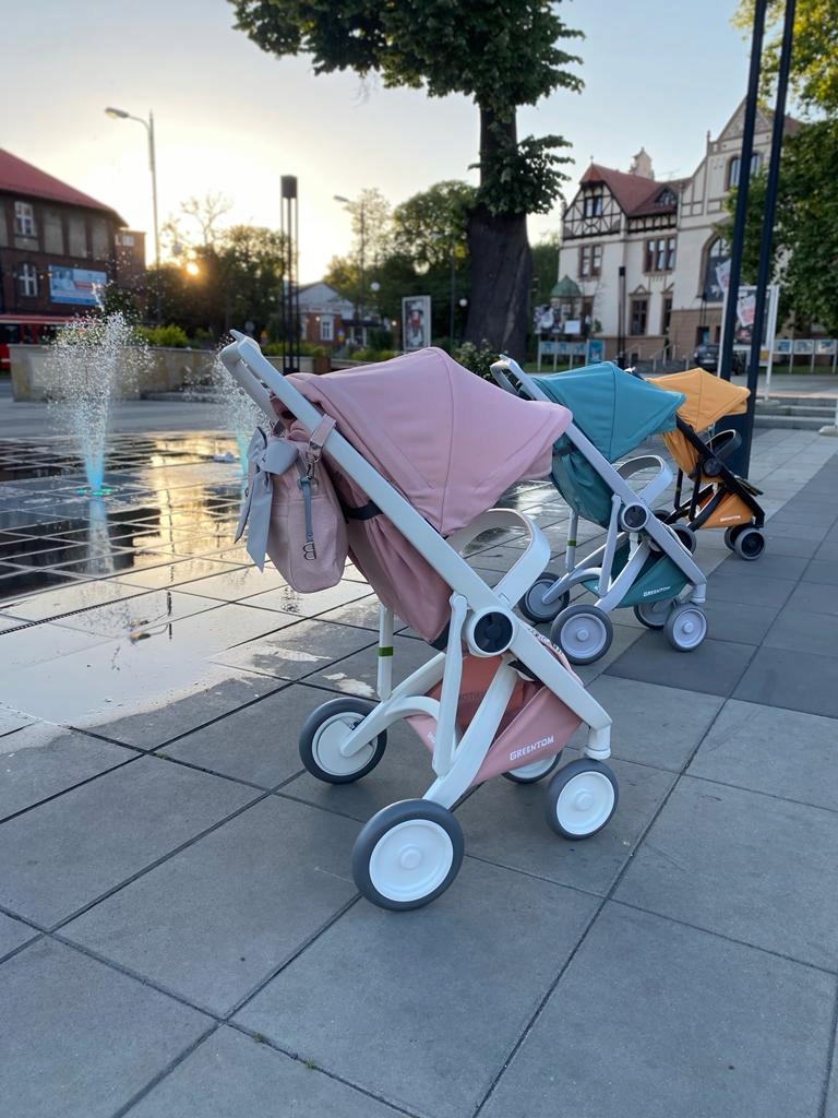 wózek Greentom Classic white/cherry Model Classic