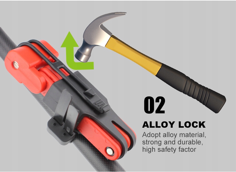 ZAPIĘCIE ROWEROWE SKŁADANE BLOKADA ROWEROWA MOCNA Rodzaj zapięcie składane