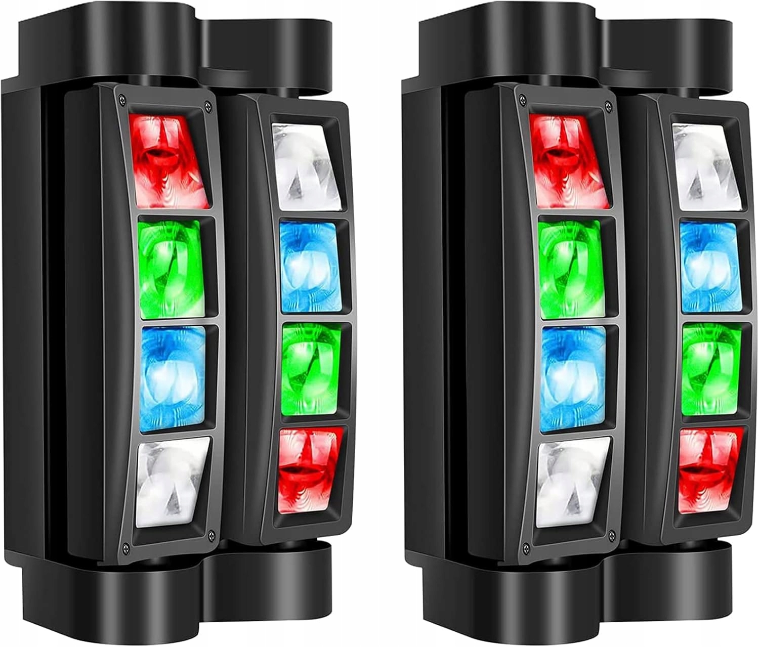 2x Betopper Pohyblivé jevištní světlo diskotékové světlo 8x3w