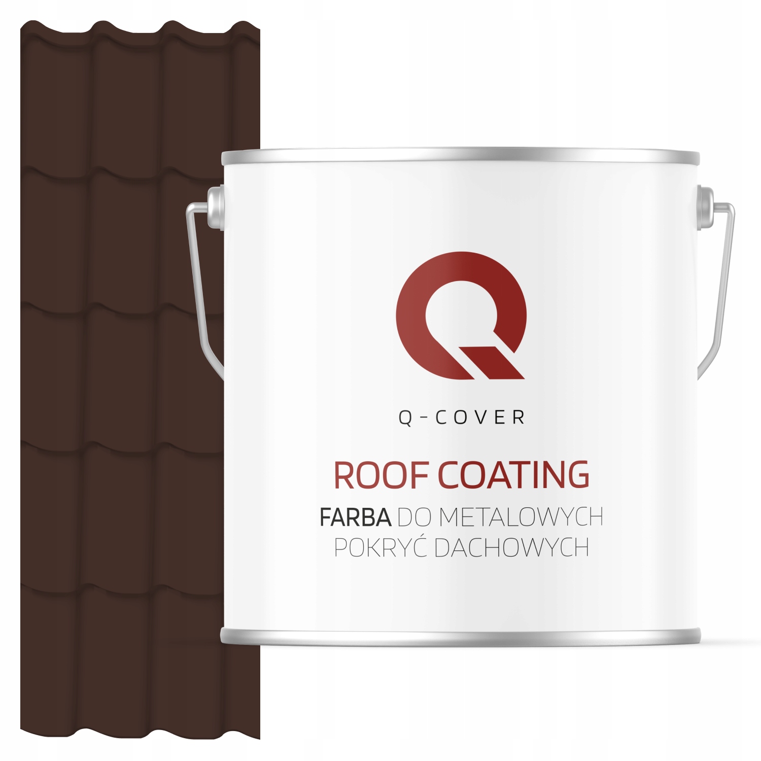 Farba Na Kovové Strechy Z Čokoládovej Ocele Hnedá Ral 8017 5 L Lesk