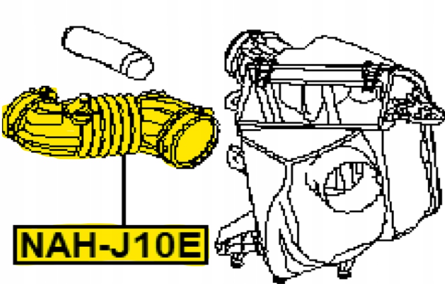Przewód elastyczny, rura FEBEST NAH-J10E Numer katalogowy części NAH-J10E