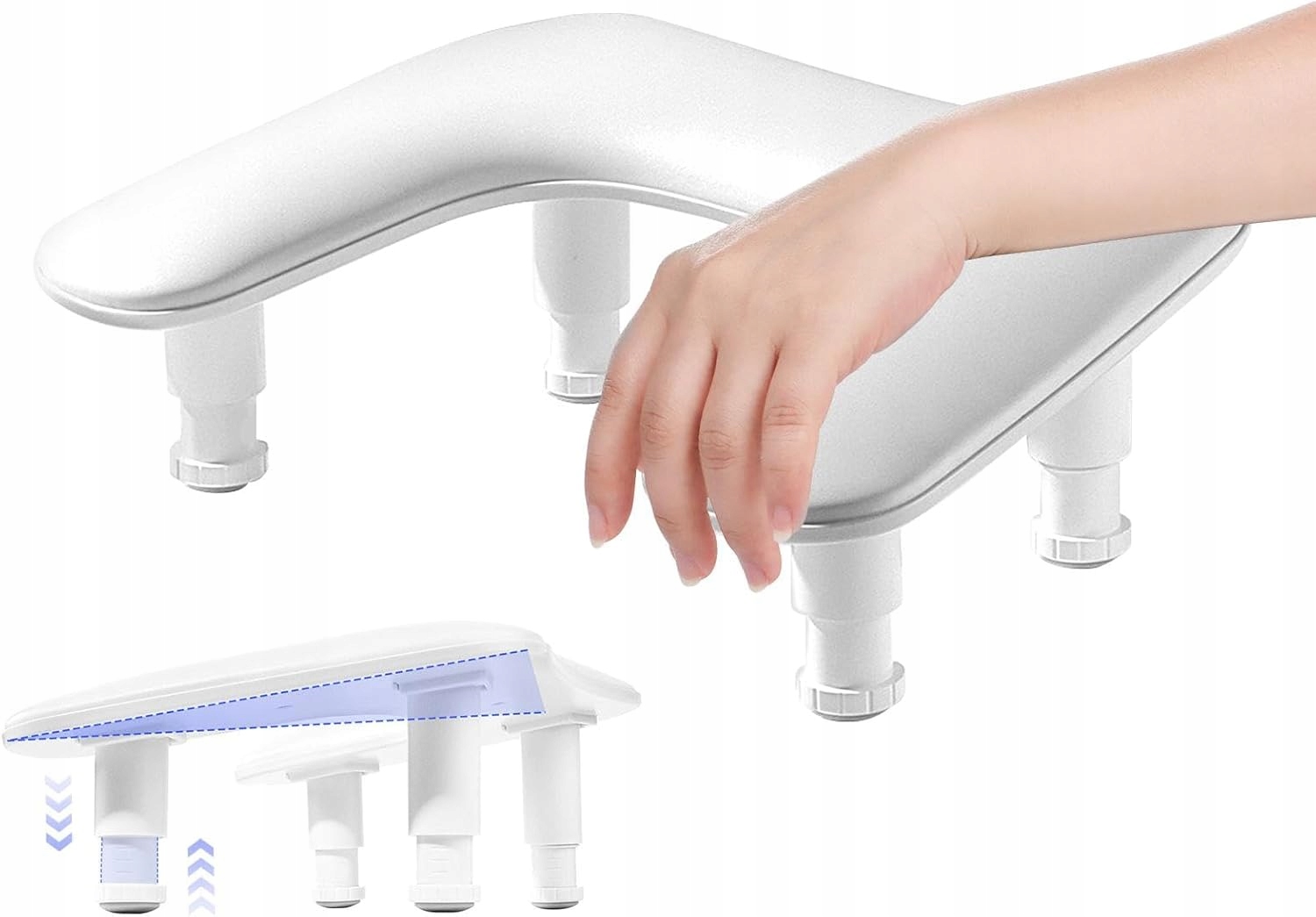 Podrucka Ve Tvaru Písmene U Z Pu Kůže, Polštářek Pod Ruce Pro Manikúru