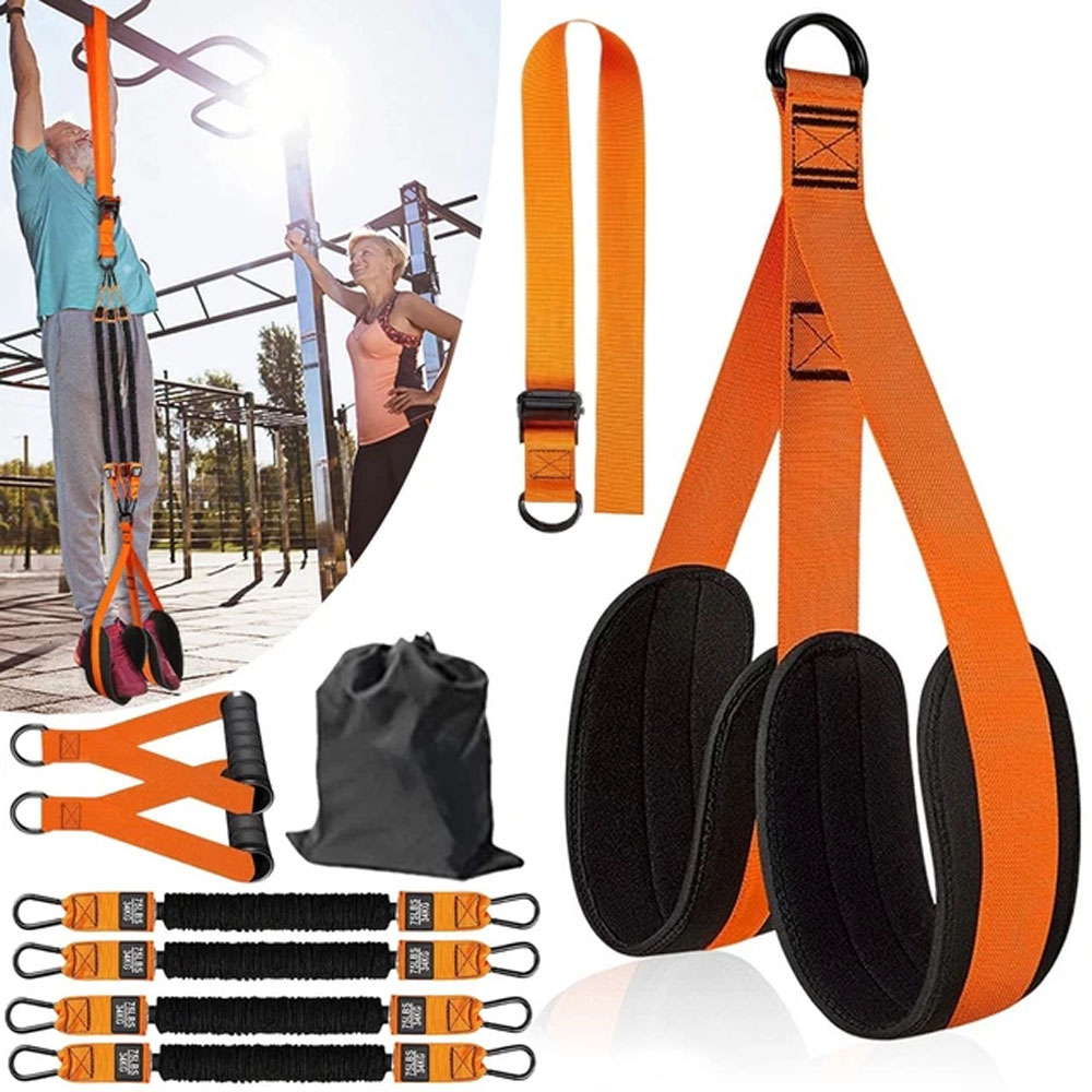 Pasy Asystujące Do Podciągania Regulowane 75-300LBS Z Uchwytami I Pokrowcem