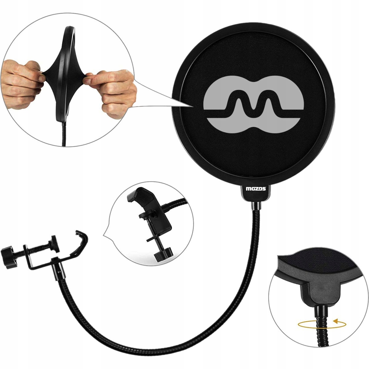 MOZOS PS-1 popfiltr mikrofonowy osłona pop filter EAN (GTIN) 5907512654316