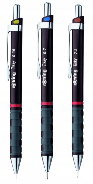 

3 x Ołówek automatyczny Rotring 0,35 0,5 0,7 mm