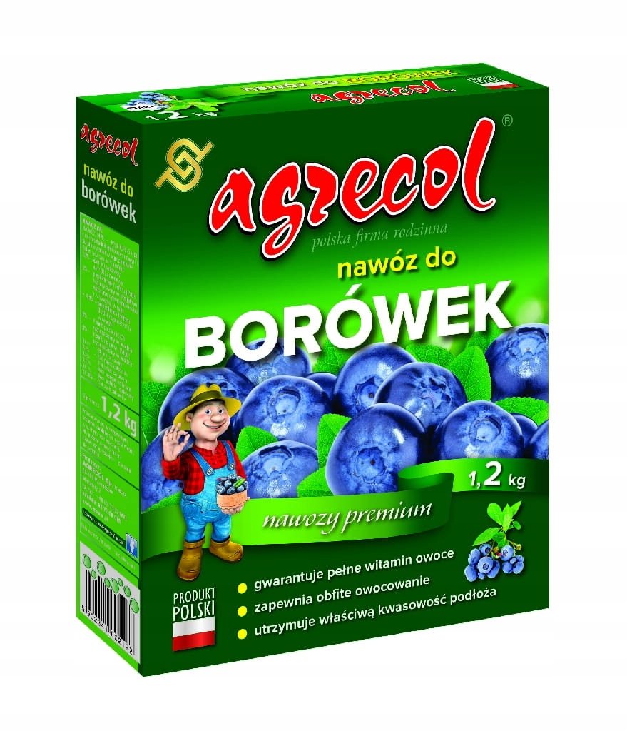 

Nawóz do borówek 1,2kg /Agrecol/