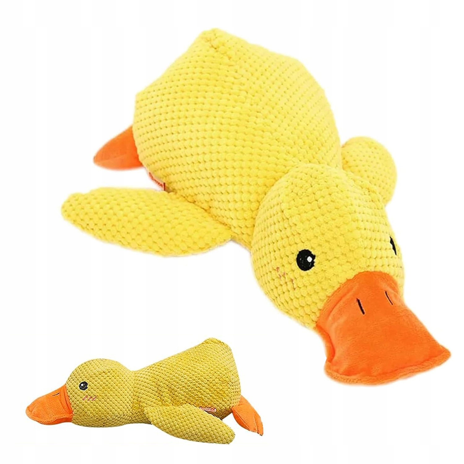 Levně Velká Hračka Pro Psy Interaktivní Kachna Plyšák Píská Odolná XXL L