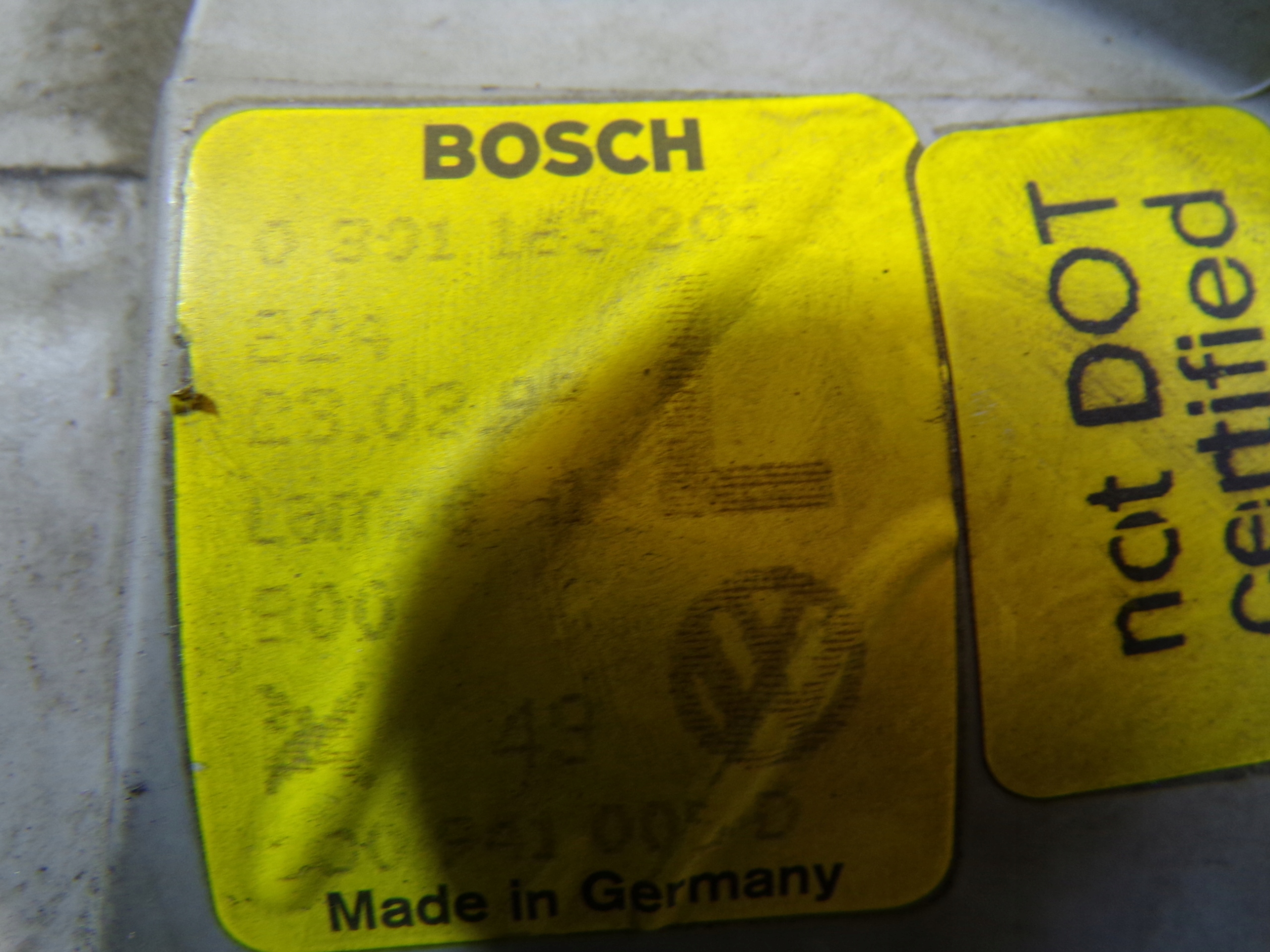 light front front left VOLKSWAGEN NEW BEETLE (1) (K)