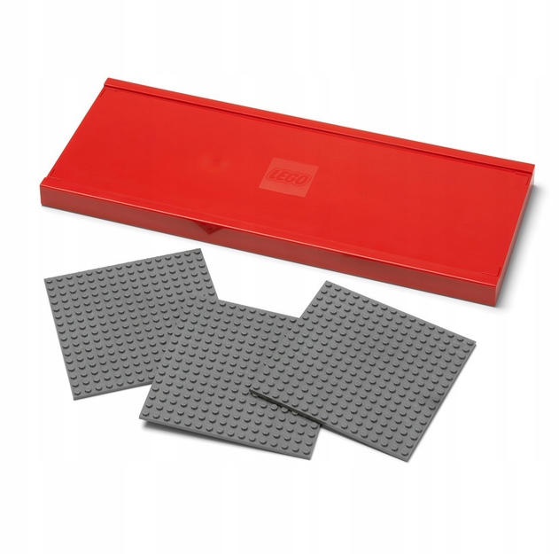Lego Nástěnná Police Se 3 Konstrukčními Dlaždicemi, Červená 40130800