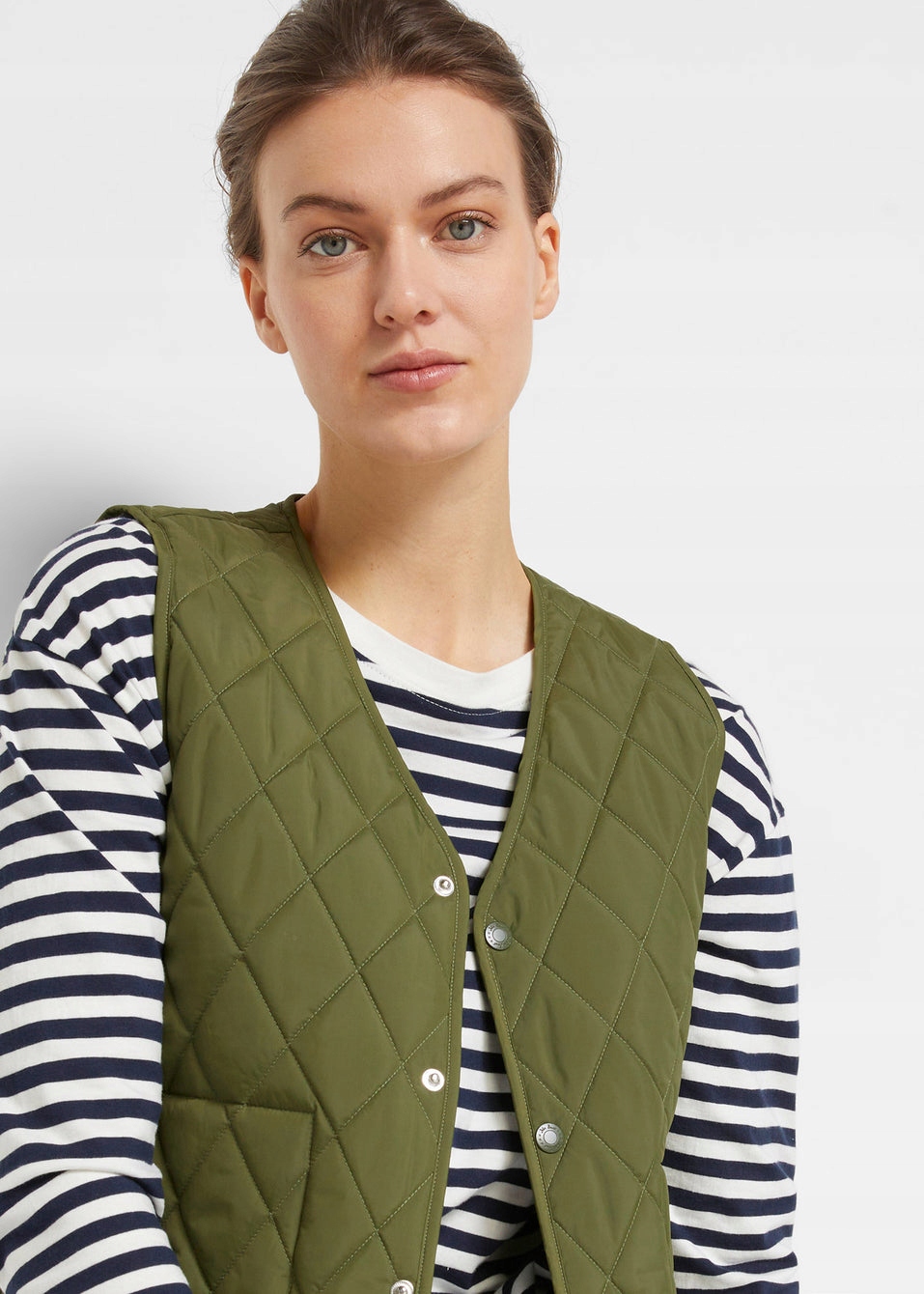 BA18 KAMIZELKA DAMSKA LEKKA PIKOWANA NA ZATRZASKI BONPRIX 40 ORANGE Płeć kobieta