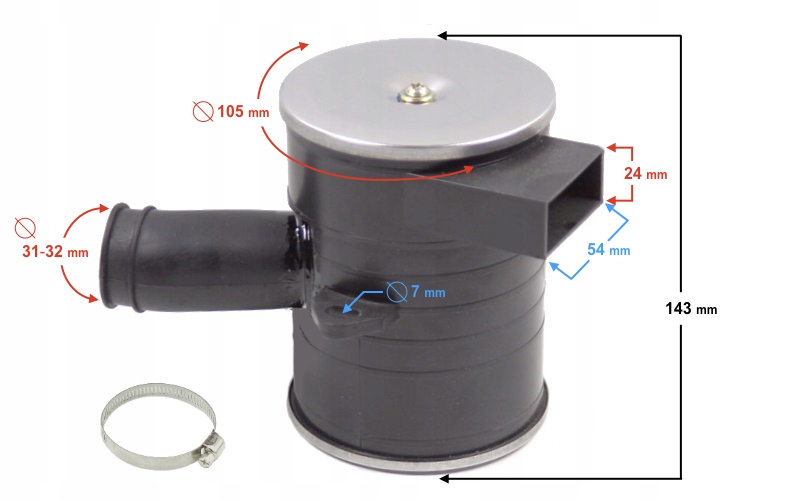 FILTR POWIETRZA OBUDOWA BARTON SPRINT JUNAK Producent inny