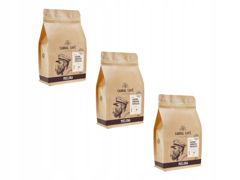 Kawa mielona Cabral Cafe Fazenda Ambiental Fortaleza 3x 0.25 kg