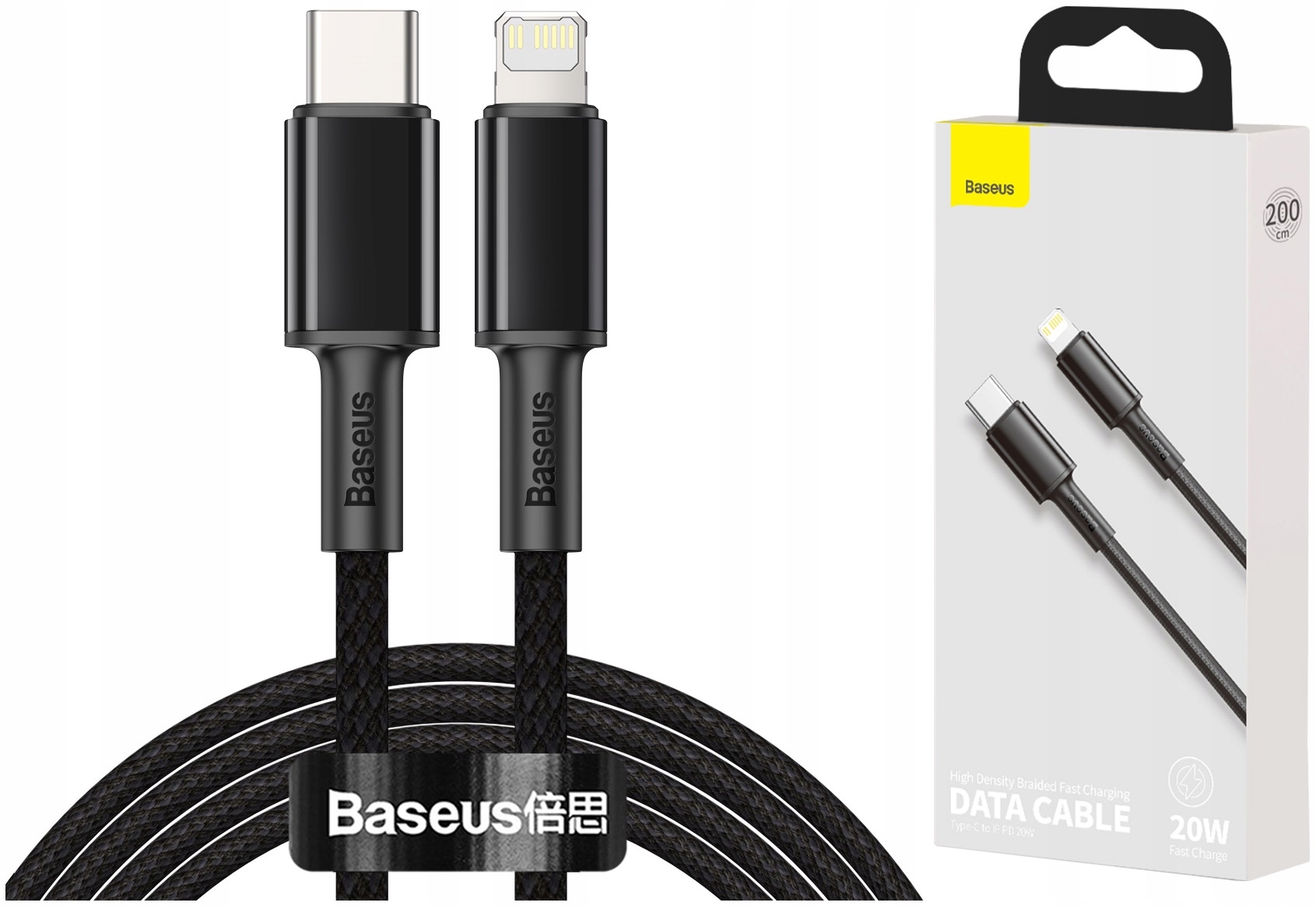 

Kabel Baseus Usb C Lightning 2m do iPhone 11 12 13