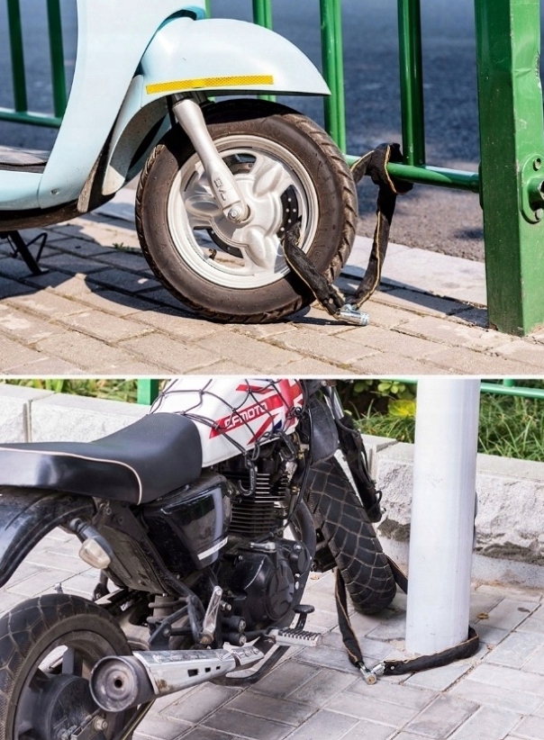 ZAPIĘCIE ROWEROWE ŁAŃCUCH BLOKADA ROWEROWA ZABEZPIECZENIE ROWERU 80cm Waga 222 g