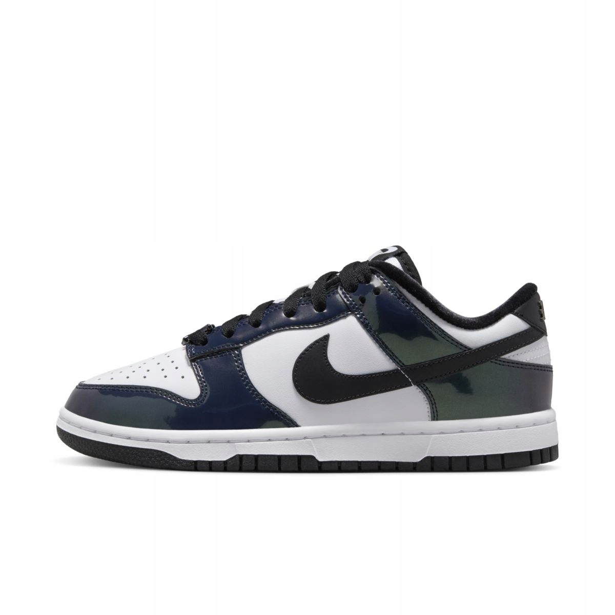 Dámské boty Nike Dunk Low Se "Just Do It" Černé Bílé Lak 40.5EU