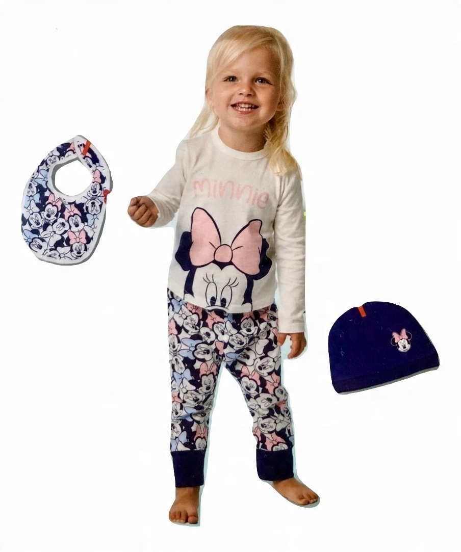 

Disney bluzka spodnie czapka śliniak Minnie *86