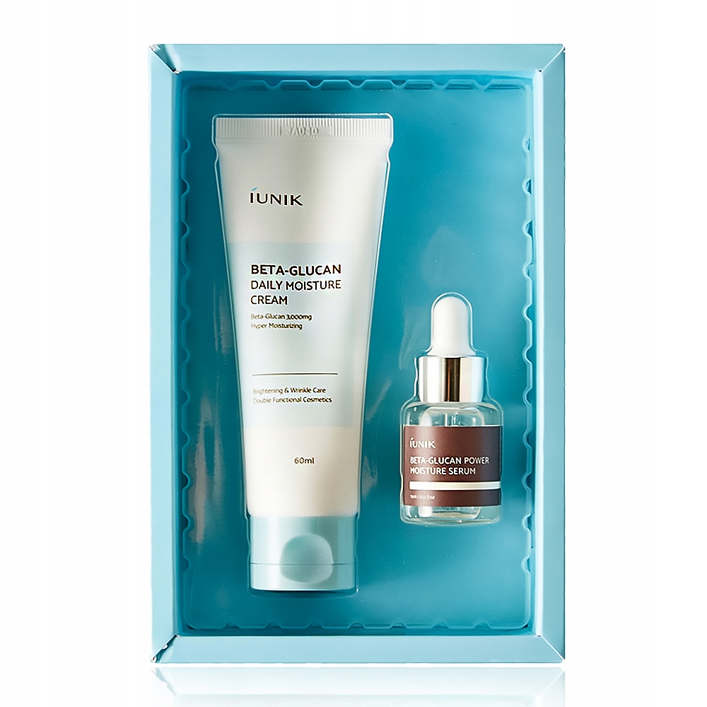 Iunik Set Beta Glucan Edition (krém 60 ml sérum 15 ml) Regenerační sérum
