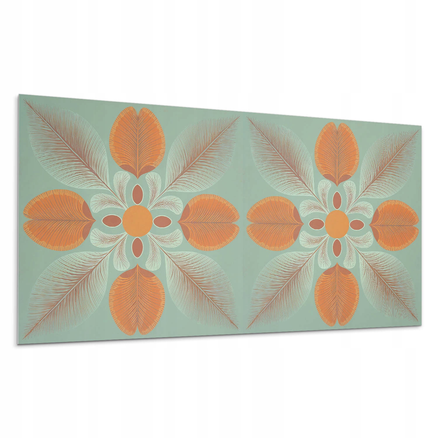 Vinylový Samolepicí panel S Potiskem Květinový vzor s listy 100 x 50 cm