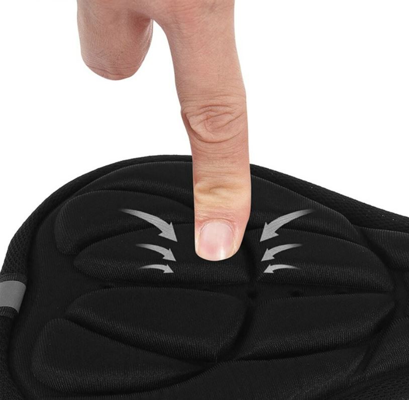 ŻELOWA NAKŁADKA AMORTYZUJĄCA POKROWIEC NA SIODEŁKO ROWEROWE ŻELOWE 3D Szerokość 230 mm