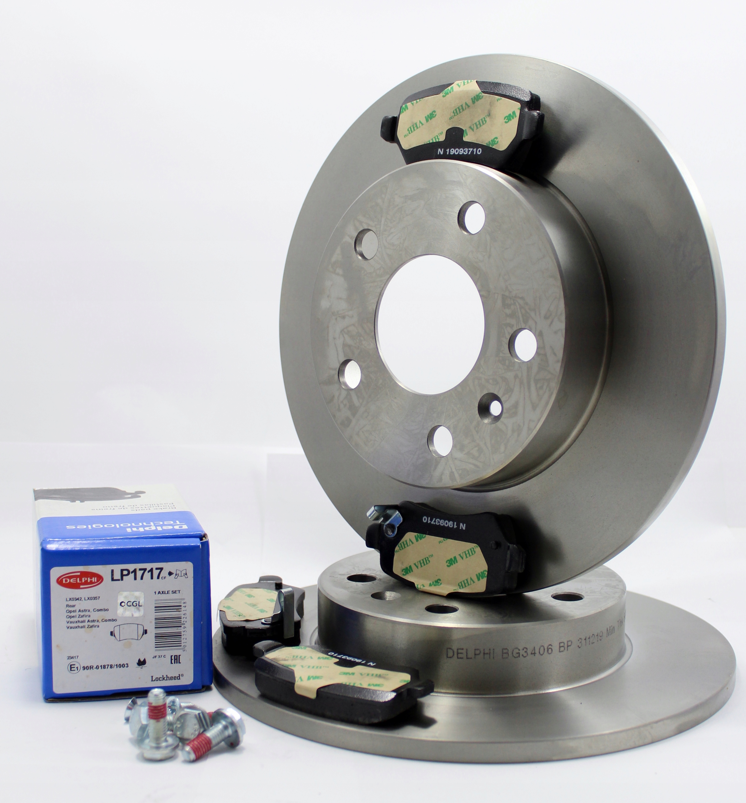 DELPHI TARCZE KLOCKI TYL OPEL ASTRA H