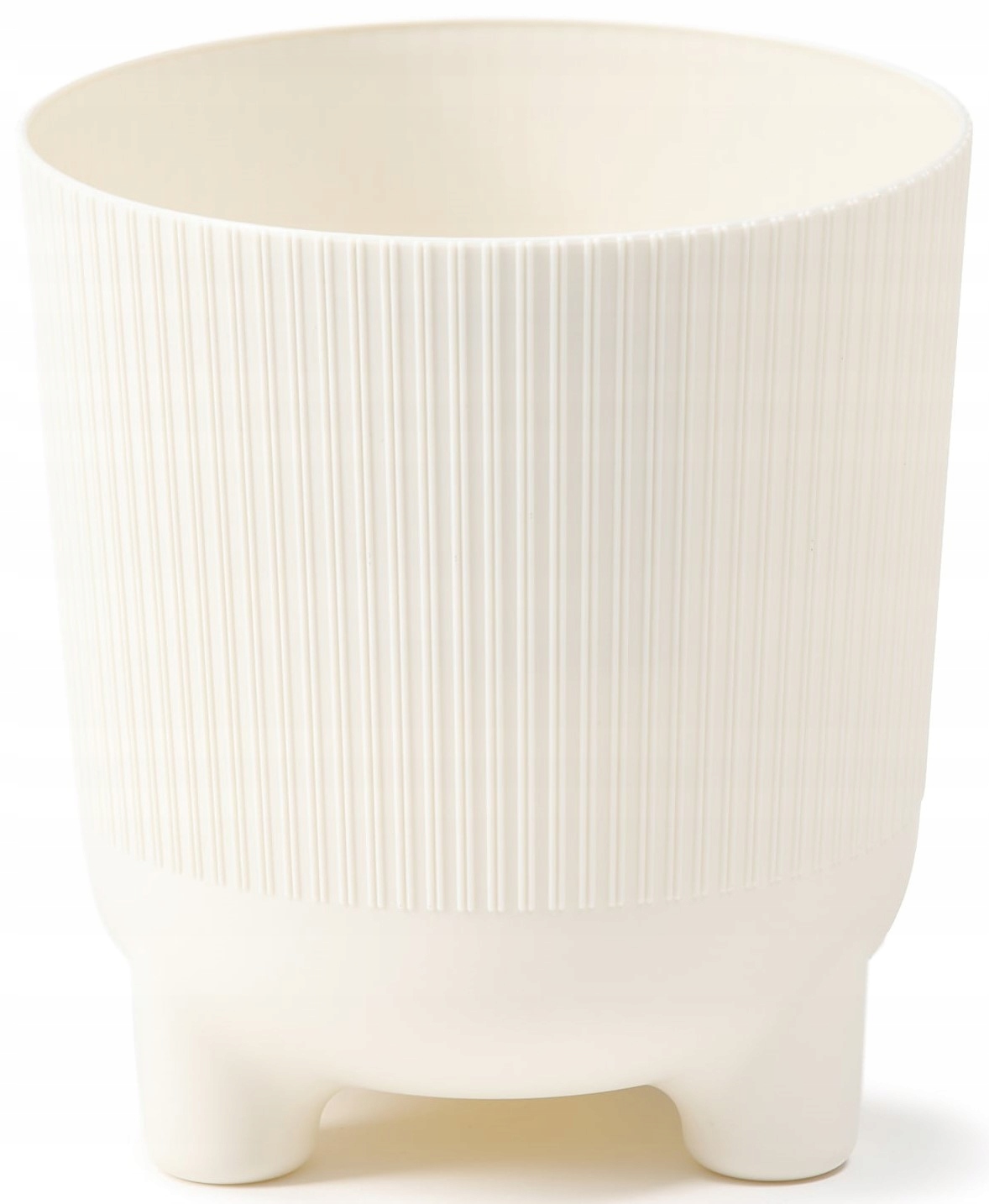 OSŁONKA doniczka ARIA na nóżkach podwyższone dno śr. 16CM KREM Lamela