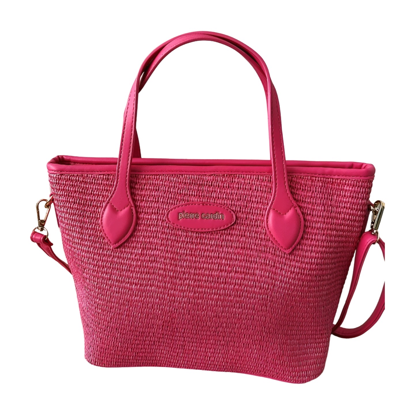 Pierre Cardin kabelka shopper fuchsiová pletená