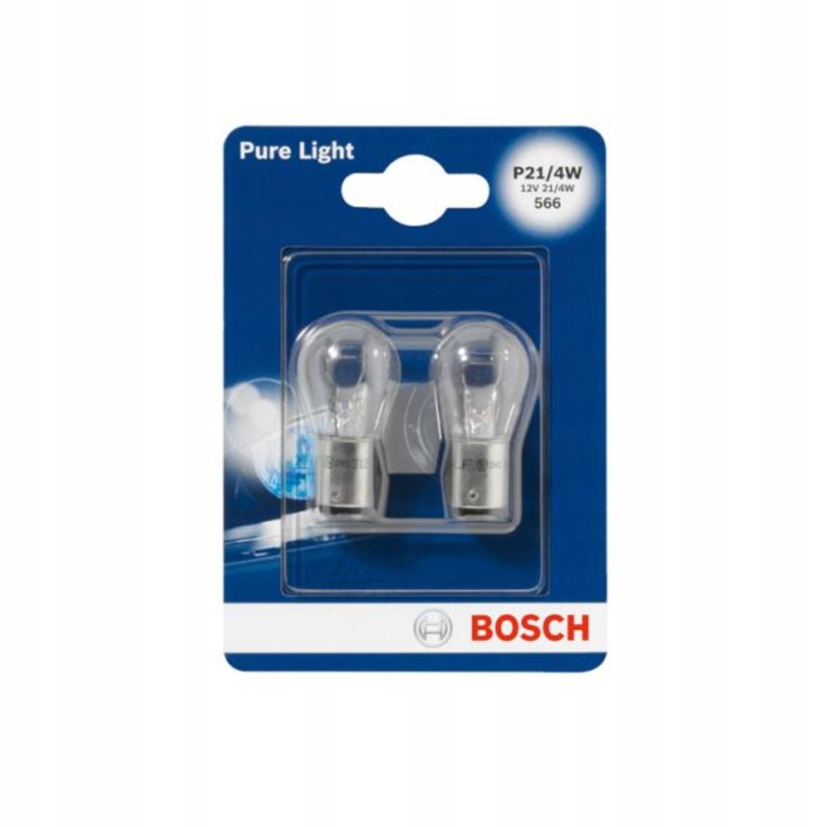 

Żarówka Bosch P21/4W 12V 4/21W BAZ15D Pure Light 1