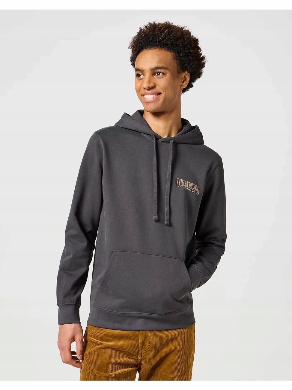 Pánská mikina Wrangler Hoodie Faded Black 112357336 XXL