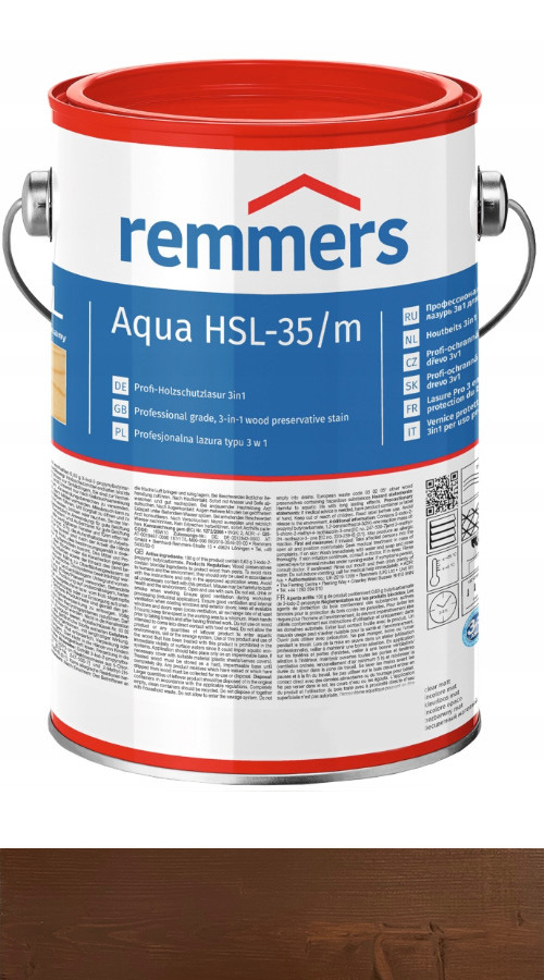 Remmers HSL-36/m Lazura na vodní dřevo 2,5L Čokoládová