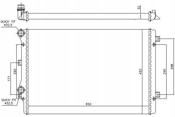 Nissens Chladič Motoru (s Montážními Prvky Asistent řidiče #28
