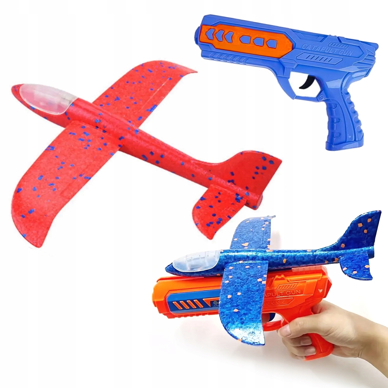 WYRZUTNIA SAMOLOTÓW PISTOLET + SAMOLOT PIANKOWY RZUTKA