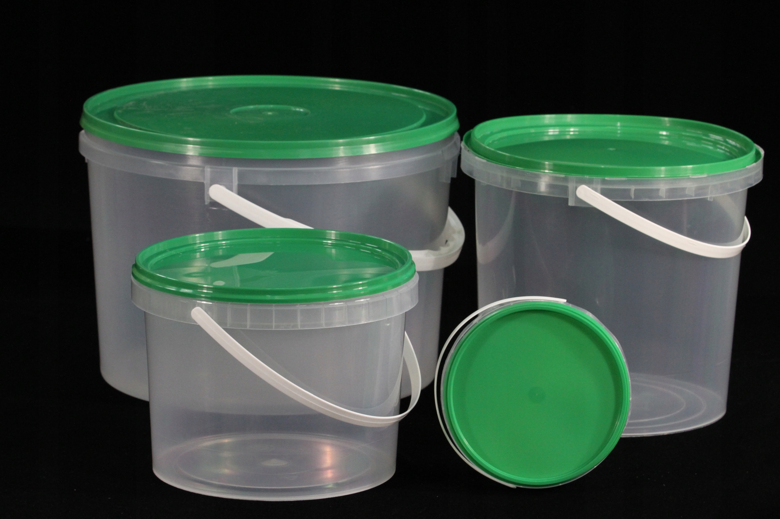 WIADRO OKRĄGŁE + POKRYWKA 10L SPOŻYWCZE za 5szt,