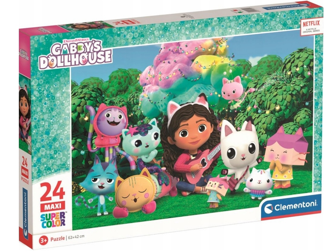 

Puzzle SuperKolor Koci Domek Gabi 24MAXIClementoni